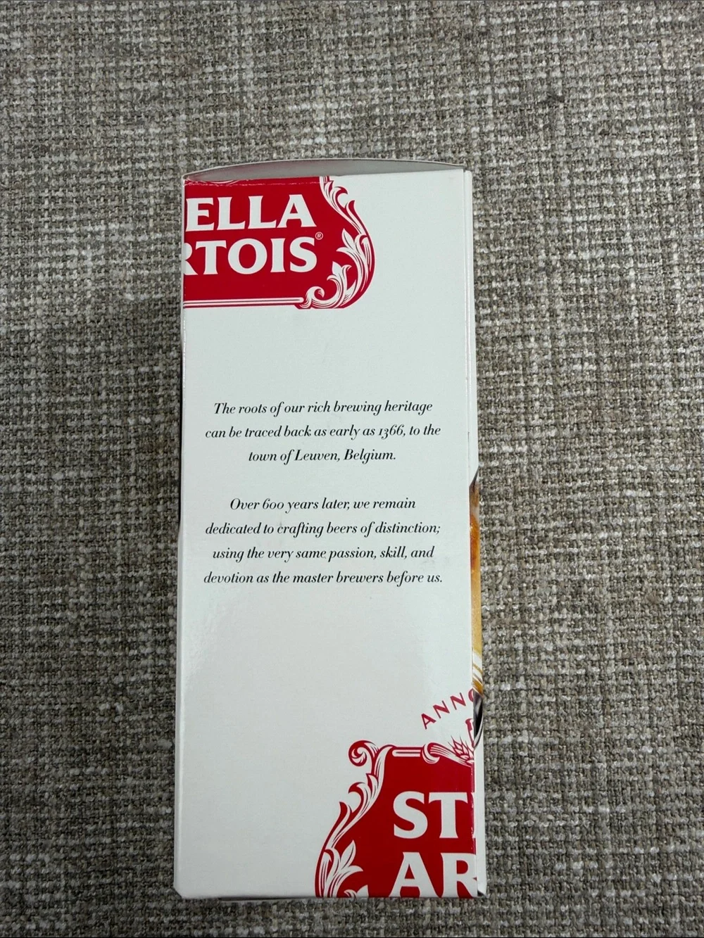 Stella Artois Gold-Rim Chalice Glass - Clear